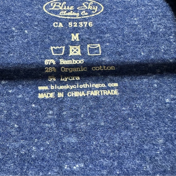 Blue Sky organic cotton bamboo stretchy cardigan pockets size medium EUC - Picture 2 of 9